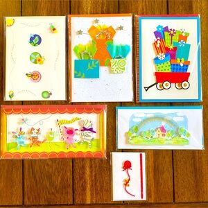 Handcrafted 3D Birthday Cards with Envelopes